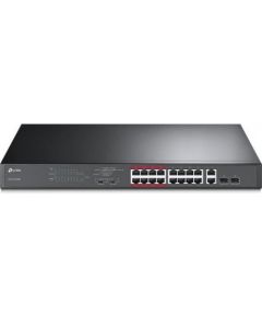 NET SWITCH 16PORT 10/100M POE+/2SFP TL-SL1218MP TP-LINK