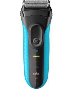 Braun 3010s Sietiņa skuveklis Trimmeris Melns, Zils