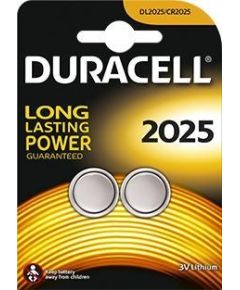 DURACELL Lithium button celles 3V (DL 2025),BL2 2-pack