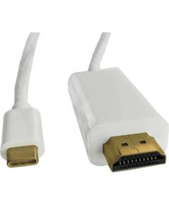 Qoltec DisplayPort Alternate mode USB 3.1 CM / HDMI AM | 4Kx2K | 1m