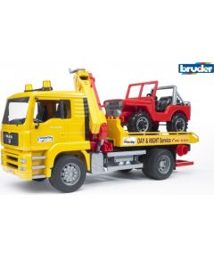 BRUDER tow truck with cross country vehicle, 02750