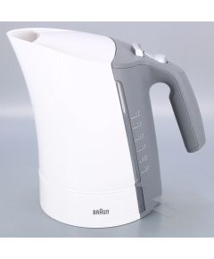 Braun Kettle WK500 MultiQuick 5 Standard, Plastic, White/ grey, 3000 W, 360° rotational base, 1.7 L