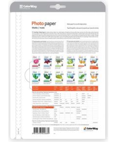 ColorWay Matte Photo Paper, 20 Sheets, A4, 190 g/m²