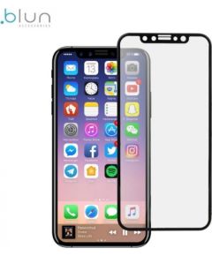 Blun 3D Экстра клейкое полной поверхностью 0.3mm защитное стекло от телефона края до края для Apple iPhone X / iPhone 10 / iPhone XS Full Face Черное