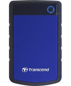 Transcend External HDD 4TB USB3 25H3B 2.5'', Triple shock protection system