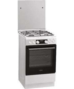 WHIRLPOOL WS5G8CHW/E gāzes plīts 50cm Balta