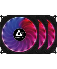 CASE FAN 120MM 3-RGB SET/TORNADO CF-3012-RGB CHIEFTEC