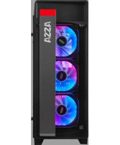 AZZA Obsidian 270 Side window, Black, ATX, Power supply included No, 3 x 120mm RGB Fans