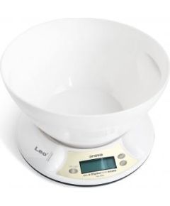 ORAVA Kitchen Scale EV-2 Maximum weight (capacity) 5 kg, Graduation 1 g, Display type LCD, White