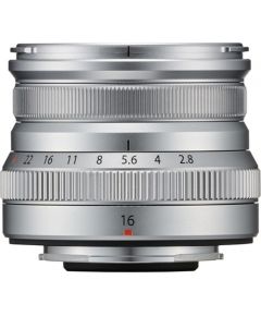 Fujifilm XF 16mm f/2.8 R WR objektīvs, sudrabots