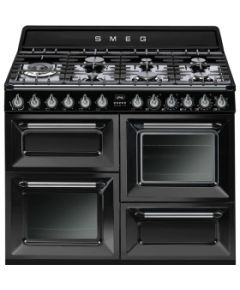 Smeg TR4110BL1 Cooker | 110x60 cm | Victoria | Black | Hob type: Gas | Type of main oven: Thermo-ventilated | Type of second oven: Fan assisted | A | A