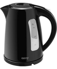 Camry Kettle CR 1255  Standard, Plastic, Black, 2200 W, 360° rotational base, 1.7 L