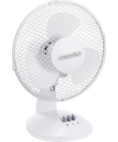 Mesko MS 7308 Desk Fan, Number of speeds 2, 30 W, Oscillation, Diameter 23 cm, White Вентиляторы