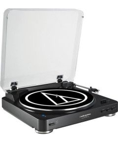 Audio Technica AT-LP60XBT Fully Automatic Wireless Belt-Drive Stereo Turntable, Black