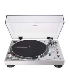 Audio Technica AT-LP120XUSB Turntable, Direct-Drive (Analog & USB), Silver