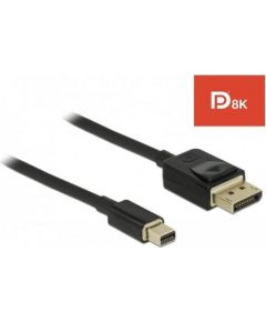 Delock cable Displayport (M) -> Displayport mini (M) v1.4 8K 2m black