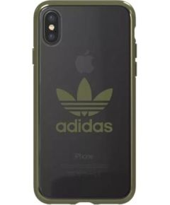 Adidas OR Clear Case Maciņš Apvalks Priekš Apple iPhone X / XS Zaļš (EU Blister)