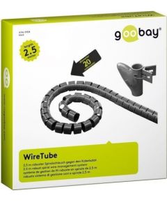 Goobay 51924 WireTube, black, Hanging Box - 2.5 m