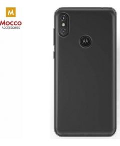 Mocco Ultra Back Case 0.3 mm Aizmugurējais Silikona Apvalks Priekš Motorola One / P30 Play Caurspīdīgs