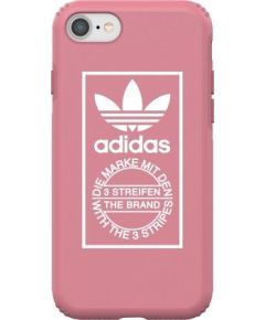 Adidas Snap Case Plastikāta Apvalks Priekš Apple iPhone 7 / 8 Rozā (EU Blister)