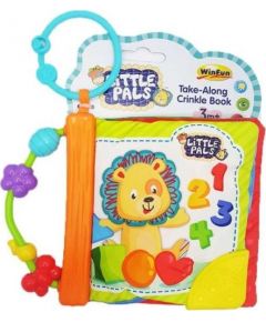 Win Fun WinFun Art.0176 Take-Along Crinkle Book Attīstoša Mīkstā grāmatiņa Little Pals