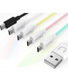 Usams U-TURN Универсальный силиконовый Micro USB Кабель данных и заряда 1m Белый