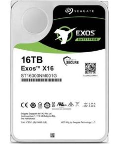 Seagate Exos X16, 3.5'', 16TB, SATA/600, 7200RPM, 256MB cache HDD Iekšējie cietie diski
