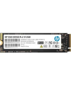 HP SSD EX950 512GB, M.2 PCIe Gen3 x4 NVMe, 3500/2250 MB/s, IOPS 390/370K