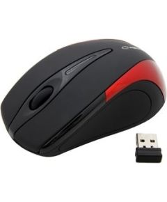 ESPERANZA Wireless Mouse Optical EM101R USB|NANO Output 2,4 GHz|Czerwona