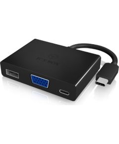 Raidsonic IcyBox Docking Station USB Type-C for Notebooks, 2xUSB 3.0, RJ45, USB Type-C