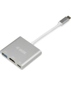 Ibox HUB I-BOX USB TYP C - USB 3.0, HDMI, USB C, POWER DELIVERY