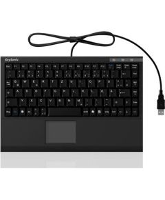 Raidsonic IcyBox KeySonic Mini keyboard, smart touchpad, USB 2.0, Black