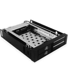 Raidsonic IcyBox Mobile Rack for 2x 2.5'' SATA HDD or SSD, Black