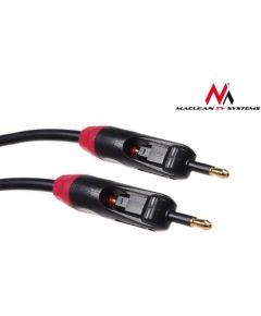 Maclean MCTV-642 Optical Fibre T-T Jack - Jack Twin Plugs Rotational Cable 0,5m