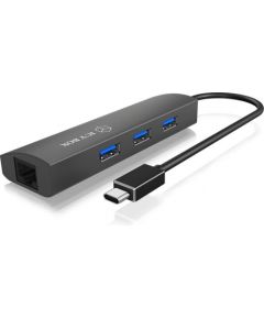 Raidsonic IcyBox 3x Port USB 3.0 & Gigabit-LAN Hub