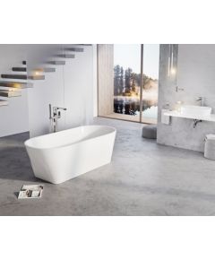 RAVAK Solo brīvi stāvošā akrila vanna 178x80cm, balta, ovāla Акриловые