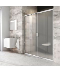 Ravak dušas durvis BLDP4-130 balta + caurspīdīgs stikls