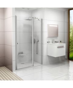 Ravak dušas durvis Chrome CSD2-110 spīdīga + caurspīdīgs stikls