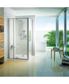 RAVAK CSD2-100 veramas dušas durvis nišai 100cm, spīdīgs + stikls caurspīdīgs