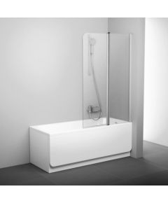 Ravak vannas siena CVS2 100 R balta + caurspīdīgs stikls