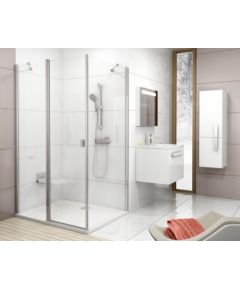 Ravak fiksētā dušas siena Chrome CPS 100 balta + caurspīdīgs stikls
