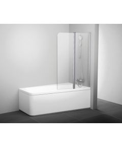 RAVAK 10CVS2-100 L vannas sieniņa, divdaļīga, kreisā puse, balta + stikls caurspīdīgs