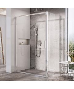 Ravak fiksētā dušas siena Blix Slim BLSPS 90 spīdīga + caurspīdīgs stikls
