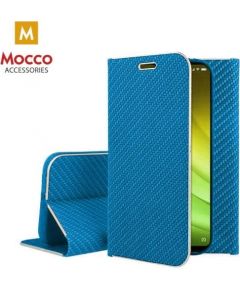 Mocco Carbon Leather Чехол Книжка для телефона Apple iPhone X / XS Синий