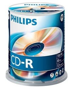 CD-R 700MB, Philips / 100 gab