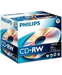 Philips CD-RW diski , 10 gab.
