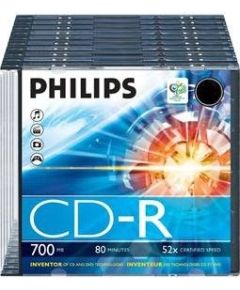 Philips CD-R diski slim, 1 gab.