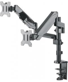 Manhattan Double desk LED/LCD monitor arm 17''-32'' 2x8kg gas spring adjustable