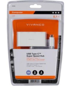 Vivanco USB hub 4-port USB-C Super Speed (45384)