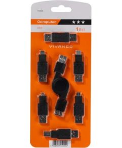Vivanco adapter kit USB 6pcs  (45259)
